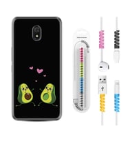 Xiaomi Redmi 8A 8 Pro 9C 9T 10C 11T Pro Kılıf Kablo Koruma Spiral Silikon Aşık Avokadolar 1642