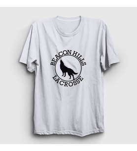 Presmono Unisex Beyaz Beacon Hills Lacrosse V2 Dizi Teen Wolf T-Shirt 330738tt (Beyaz)