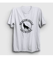 Presmono Unisex Beyaz Beacon Hills Lacrosse V2 Dizi Teen Wolf T-Shirt 330738tt (Beyaz)