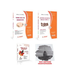 Egem Eğitim Yayınları Aöf Türk Dili Ve Edebiyatı 2 Sınıf 4.Yarıyıl (Bahar Dönemi) Konu Anlatımlı Soru Bankası Set + Çıkmış (Çok Renkli)