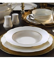 Kütahya Porselen Bone Olympos 62 Parça 10066A Desenli Yemek Takımı