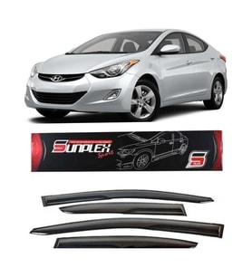 Hyundai Elantra Mugen Cam Rüzgarlığı 2011-2017 arası 4'lü Sunplex (Beyaz)