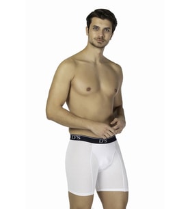 D'S DAMAT Comfort Boxer Uzun Beyaz (Çok Renkli)