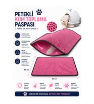 KEDİ TUVALET ÖNÜ PASPASI-PEMBE
