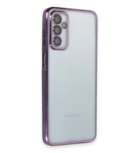 Galaxy M23 Kılıf Razer Lensli Silikon - Mor