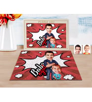 BK Gift Kişiye Özel Baba Oğul Karikatürlü 1000 Parça Profesyonel Puzzle-5