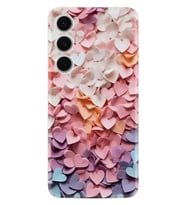 Samsung Galaxy A56 Kılıf Boutique Baskılı Resimli Renkli Kalpler Pcode -040