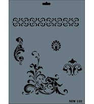 Rich New Seri N-132 Stencil 35x25 cm