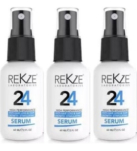 Rekze 24 Saç Kalınlaştırmaya,uzamaya,beslemeye,dökülmeye,kalıp Kellik/alopesi Engel Serum 60 Ml*3 Lü