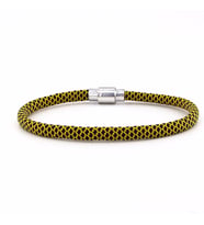 SARI SİYAH PARACORD İPLİ MIKNATISLI ERKEK BİLEKLİK M012B