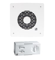 Vortice Vario I 300/12 & CR5N Hız Anahtarı Yanında Duvara Cama Kolay Montaj Otomatik Panjur Manuel Geri Dönüşümlü Tasarruflu Fan AGMair Agm Havalandırma Fanı