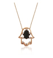 925 Ayar Gümüş Fatma Ana Eli Kolye