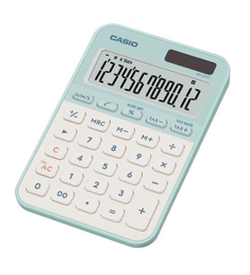 Casio MS-20YC-LG 12 Hane Pastel Yeşil Beyaz Masa Üstü Hesap Makinesi