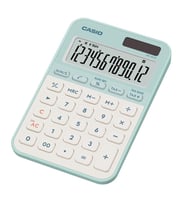 Casio MS-20YC-LG 12 Hane Pastel Yeşil Beyaz Masa Üstü Hesap Makinesi