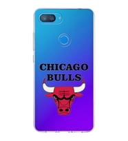 Xiaomi Mi 8 Lite Uyumlu Kapak Chicago Bulls Tasarımlı Şeffaf Silikon Kılıf