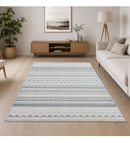Nature Pamuk 30° Yıkanabilir Halı Modern Kilim Oturma Odası Salon Mutfak Balkon Yolluk Halısı C102A