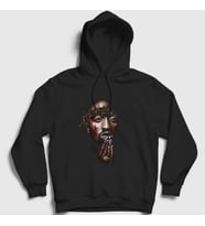 Presmono Unisex Siyah Thorns Tupac Shakur Kapüşonlu Sweatshirt 46444tt