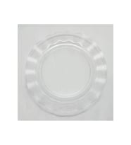Şeffaf Lüks Plastik Mika Yuvarlak Tabak 22 Cm 6 Adet TG-V 12656