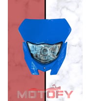 CROSS VE MODİFİYE YARASA ÖN FAR VE GRENAJI AMPÜLLER DAHİL YAMAHA MAVİSİ  E BELGELİ