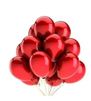 Kırmızı Metalik Latex Balon 10 Adet
