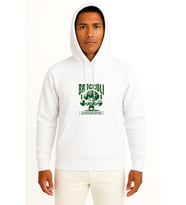 Kapüşonlu Brokoli Gym Fitness Yeşillik Göğüs ve Sırt Tasarımlı Unisex Sweatshirt