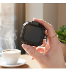CaseOnn Kılıf Güvenlik Kilitli Military Tank Siyah Siyah Galaxy Buds FE - Buds Core ile uyumlu