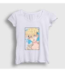 Presmono Kadın Beyaz Chifuyu Anime Tokyo Revengers T-Shirt 241041tt