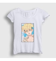 Presmono Kadın Beyaz Chifuyu Anime Tokyo Revengers T-Shirt 241041tt