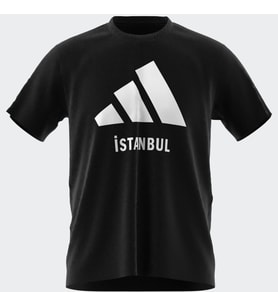 adidas JE2735 ISTANBUL TEE Erkek T-Shirt (Siyah)