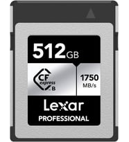 Lexar Professional Silver Serisi 512 Gb Cfexpress Kart, Tip B Cfe Kart, 1750 Mb/S'Ye Kadar Okuma Hız (Çok Renkli)