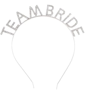 Dodes Gümüş Kaplama Kristal Taşlı Team Bride Taç