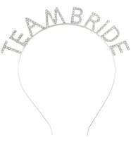 Dodes Gümüş Kaplama Kristal Taşlı Team Bride Taç