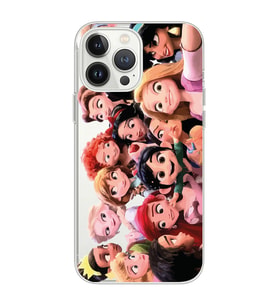 Iphone 12 Pro Uyumlu Prensesler Tasarımlı Şeffaf Telefon Kılıfı