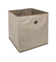 Katlanılabilır Raf Organizer Sepet 30X30X30 Cm (Bej)
