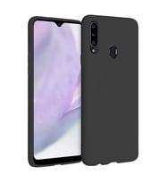 Samsung Galaxy A20S İnce Mat Silikon Kılıf Siyah