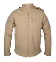 Bej 5 Cepli Kapüşonlu Softshell Soğuk Geçirmez Mont