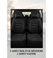 chr 2019 Koltuk ve Kılıf uyumlu Minder Siyah Lüks Yastık 2 Minder 2 Yastık