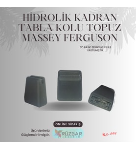 HİDROLİK KADRAN TABLA KOLU TOPUZ MASSEY FERGUSON (Siyah)