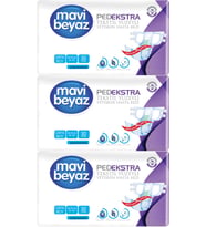 Mavi Beyaz Ped Ekstra Tekstil Yüzeyli Yetişkin Bel Bantlı Hasta Bezi Medium Orta 90 Adet