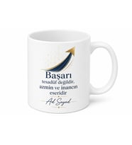 Terfi Alan İçin Özel Tasarım Seramik Baskılı Kupa Bardak Kutlama Hediyesi