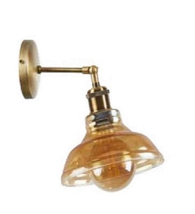 MYLİGHTS VİNATGE  RUSTİK RETRO BAL CAMLI  HAREKETLİ APLİK (Siyah)