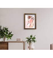 BK Home Doğal Masif Ahşap Çerçeveli Tablo 45x65cm-81