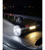 Uzun Menzilli Işıldak Şarjlı 9 LED 4 Kademeli Aydınlatma