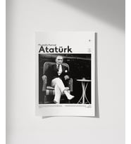 Çerçevesiz Poster Atatürk’ün Dinlenişi (Çok Renkli)