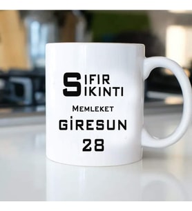 SIFIR SIKINTI MEMLEKET GİRESUN KUPA BARDAK
