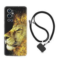 Tecno Spark 9 Pro Kılıf Resimli Boyun Askılı İpli Desenli Silikon Leon 1323