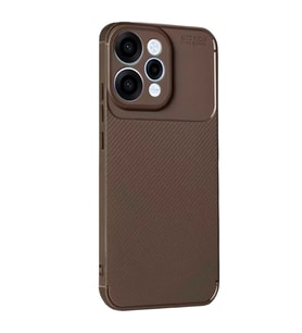 Reno 15 Auto Focus Karbon Kapak - Kahverengi