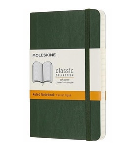 Moleskine Yumuşak Kapak Defter Mersin Yeşili (Çizgili - 9x14)