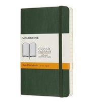 Moleskine Yumuşak Kapak Defter Mersin Yeşili (Çizgili - 9x14)