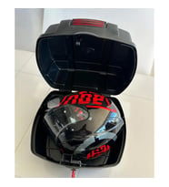 Aprilia Tuono 125 MkgBox 35 Lt Bagajlı Motorsiklet Çantası Siyah Reflektörlü -arka-motosiklet